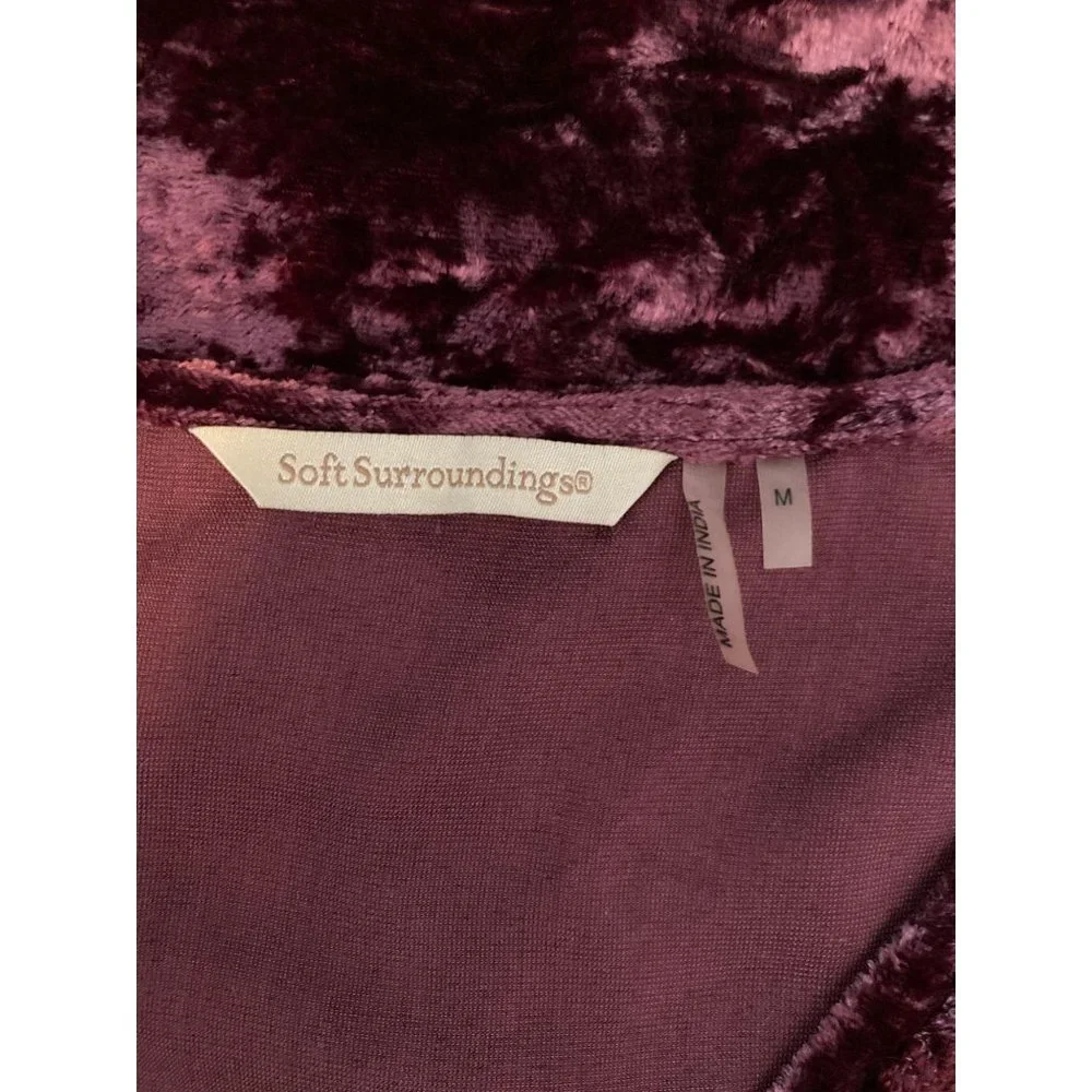 Soft Surroundings Sheath Dress MEDIUM Burgundy - Picture 9 of 10